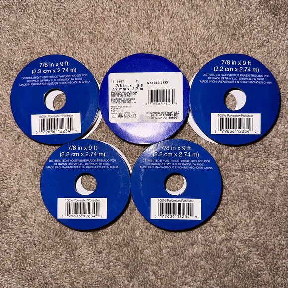 5 Rolls DISNEY FROZEN Olaf Elsa Anna Ribbon Bows Scrapbooking Gift Wrap Crafts - Picture 2 of 2